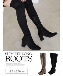 KORMARCH | スリムフィットロングブーツ(ブーツ)