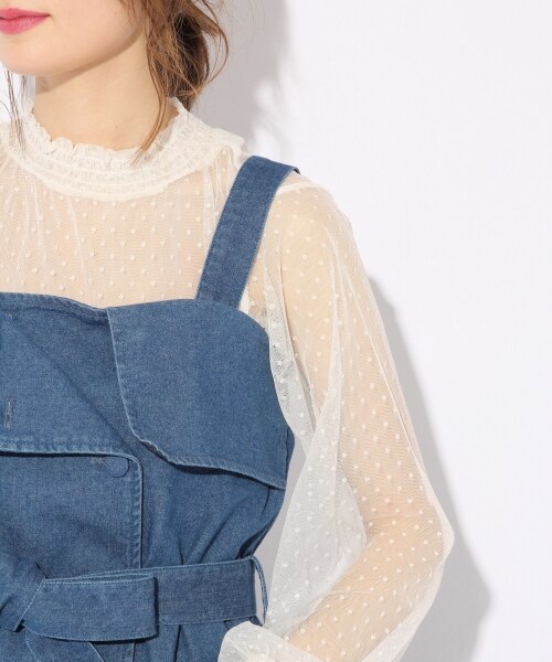 Heather(ヘザー)の「アソートトレンチジャンスカ(ワンピース/ドレス・ベージュ/チェック/デニム)」の11枚目の写真