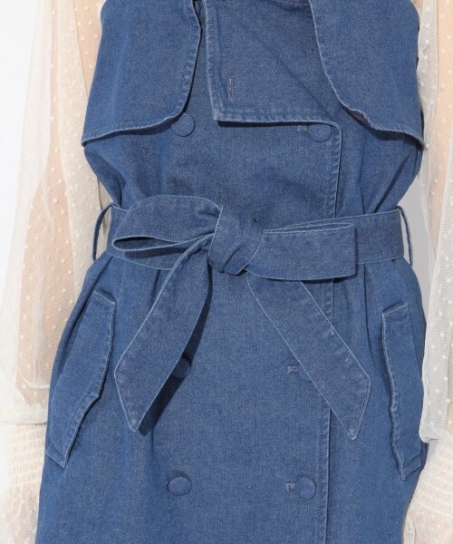 Heather(ヘザー)の「アソートトレンチジャンスカ(ワンピース/ドレス・ベージュ/チェック/デニム)」の12枚目の写真