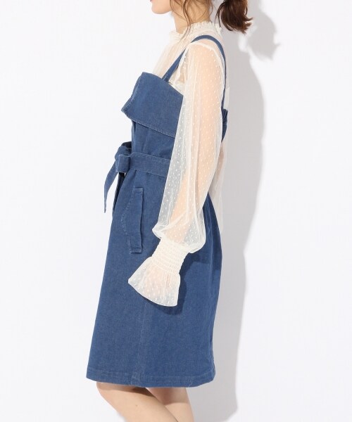 Heather(ヘザー)の「アソートトレンチジャンスカ(ワンピース/ドレス・ベージュ/チェック/デニム)」の8枚目の写真