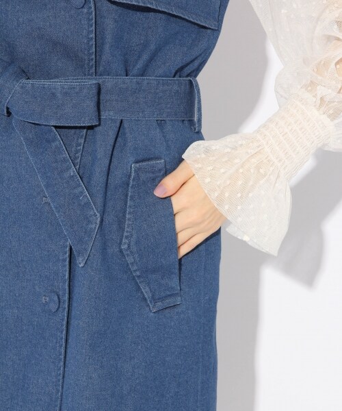 Heather(ヘザー)の「アソートトレンチジャンスカ(ワンピース/ドレス・ベージュ/チェック/デニム)」の13枚目の写真