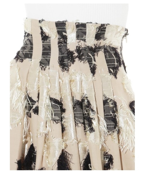 FRAY I.D フラワージャガードスカート FRAY I.D（フレイアイディー）の「メッシュフラワージャガード
