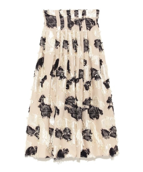 FRAY I.D（フレイアイディー）の「フラワージャガードスカート