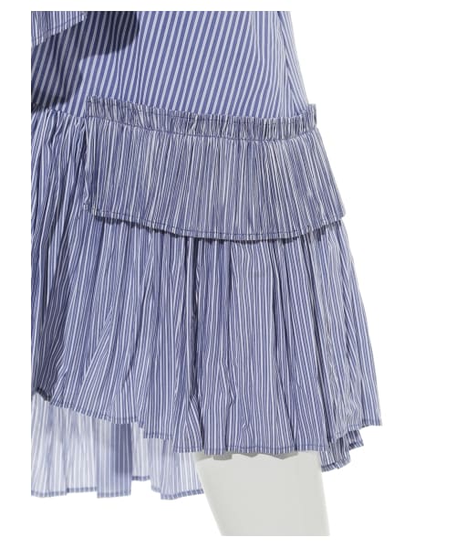 ⭐︎雑誌掲載商品⭐︎FRAY I.D フリルプリーツアシメスカート FRAY I.D フリルプリーツアシメスカート ブルー -ファッション