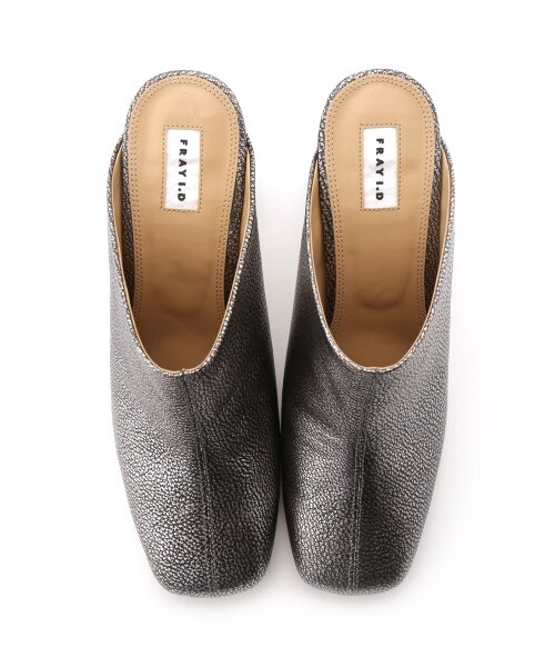 FRAY I.D（フレイアイディー）の「円柱ヒールミュール（その他・レディース・BEG/SLV/BLK・36/37/38）」の9枚目の写真
