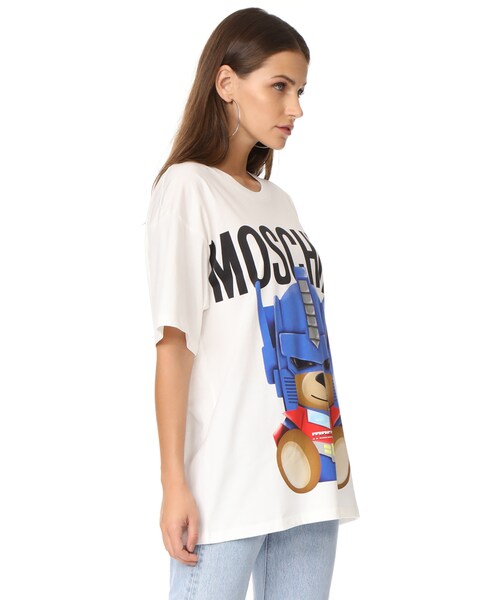 MOSCHINO（モスキーノ）の「Moschino Transformers Bear T-Shirt（Tシャツ/カットソー・レディース・White・L）」の3枚目の写真