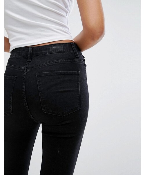 Bershka（ベルシュカ）の「Bershka Skinny High Waist Jean（デニムパンツ・レディース・Black・US 0）」の4枚目の写真