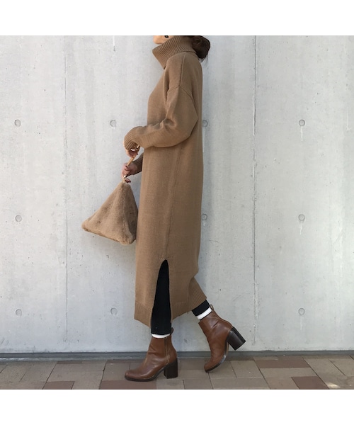 copine（コピン）の「タートルロングニットワンピース（2color）（ワンピース・レディース・その他）」の10枚目の写真