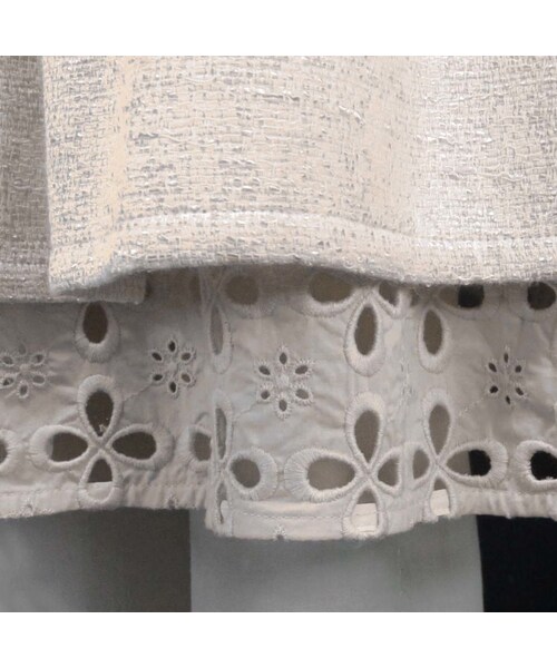 no brand(ノーブランド)の「【上品な光沢感があるツイード】ローウエストギャザースカート (ベージュ) I30 【送料・代引き手数料無料】(スカート・レディース・その他)」の10枚目の写真