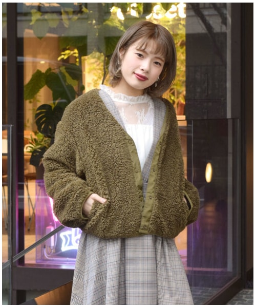 w closet（ダブルクローゼット）の「ボア×リップストップリバーシブル