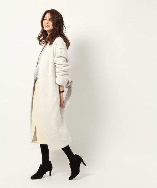 BABYLONE（バビロン）の「ＡＧメロンビーバーコート（ジャケット/アウター・ホワイト）」の8枚目の写真