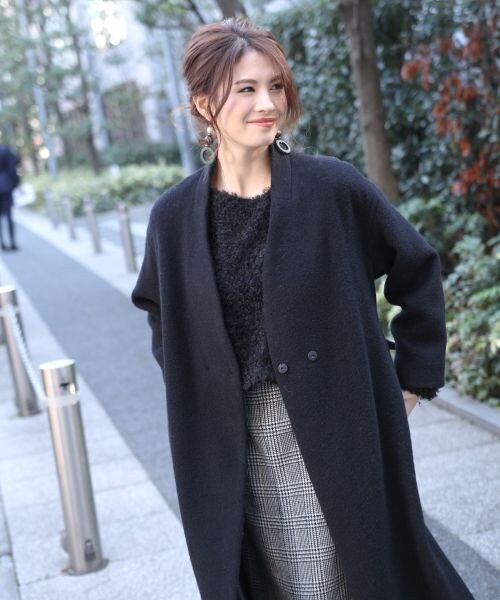 BABYLONE（バビロン）の「ＡＧメロンビーバーコート（ジャケット/アウター・ホワイト）」の3枚目の写真