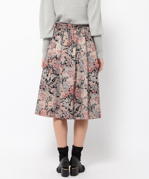 laboratory work（ラボラトリーワーク）の「ゴブランプリントスカート（スカート・ブラック系/ブラウン系）」の7枚目の写真