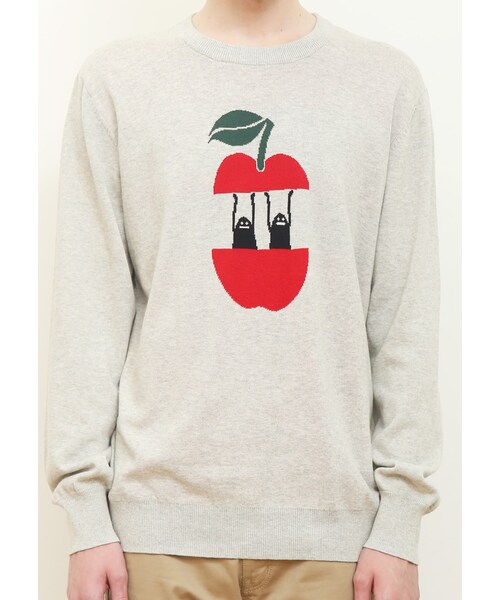 Design Tshirts Store graniph - graniph グラニフグラニフ　ニットトップス　モザイクアンドニッティング Design Tshirts Store graniph - 【graniph】パンどろぼうニット