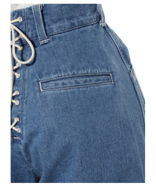 SNIDEL（スナイデル）の「Leeコラボレースアップワイドパンツ（ワイドパンツ・レディース・LBLU/IND・0/1）」の10枚目の写真