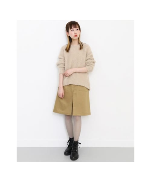 KBF（ケイビーエフ）の「インバーテッドタックミニスカート（）」 - WEAR