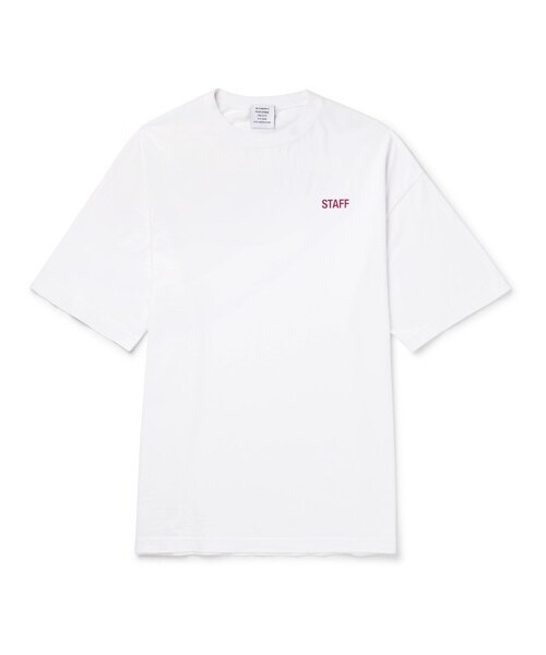 Vetements Staff Overized Printed Cotton-Jersey T-Shirt
