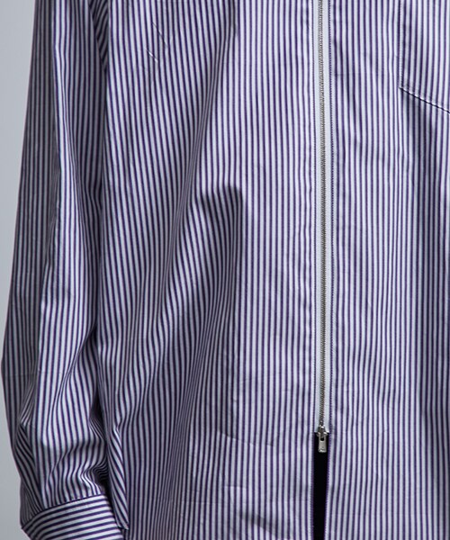 Name.（ネーム）の「×HAMNETT ハイネックジップシャツ（その他・メンズ・GRY/PPL・0/1）」の11枚目の写真