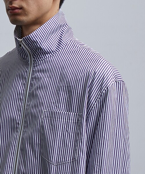 Name.（ネーム）の「×HAMNETT ハイネックジップシャツ（その他・メンズ・GRY/PPL・0/1）」の10枚目の写真