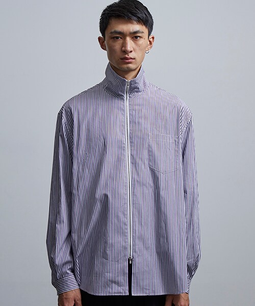 Name.（ネーム）の「×HAMNETT ハイネックジップシャツ（その他・メンズ・GRY/PPL・0/1）」の7枚目の写真