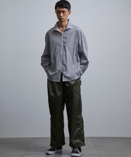 Name.（ネーム）の「×HAMNETT ハイネックジップシャツ（その他・メンズ・GRY/PPL・0/1）」の13枚目の写真