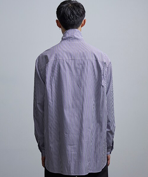 Name.（ネーム）の「×HAMNETT ハイネックジップシャツ（その他・メンズ・GRY/PPL・0/1）」の9枚目の写真