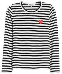 COMME des GARCONS | Women's Comme Des Garcons Play Stripe Cotton Tee(Tシャツ/カットソー)