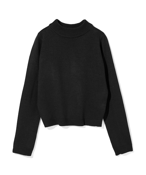 GRL（グレイル）の「ボトルネックニットトップス（ニット/セーター・レディース・マスタード/ブラック/レッド/ピンク/グリーン/ネイビー/グレー/ボルドー/ラベンダー/オフホワイト/レンガ/ベージュ・M）」の2枚目の写真