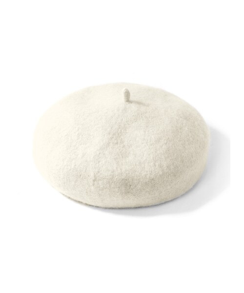 GRL（グレイル）の「ウールベレー帽（ハンチング/ベレー帽・レディース・ブラック/グレー/ブラウン/ボルドー/キャメル/オフホワイト・F）」の2枚目の写真