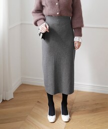DHOLIC | サイドスリットニットスカート(スカート)