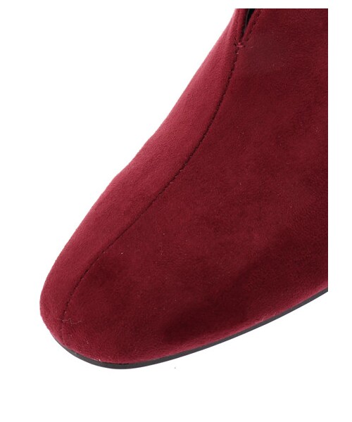 Green　Parks（グリーンパークス）の「・スクエアトゥブーティー（シューズ・ブラック/ボルドー/ベージュ/ブラウン・S/M/L）」の4枚目の写真