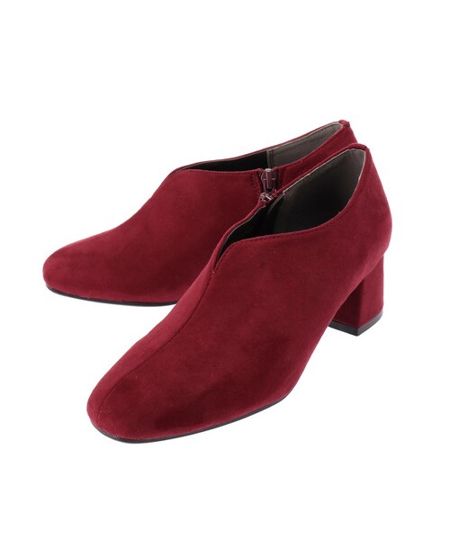 Green　Parks（グリーンパークス）の「・スクエアトゥブーティー（シューズ・ブラック/ボルドー/ベージュ/ブラウン・S/M/L）」の8枚目の写真