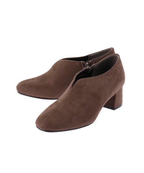 Green　Parks（グリーンパークス）の「・スクエアトゥブーティー（シューズ・ブラック/ボルドー/ベージュ/ブラウン・S/M/L）」の10枚目の写真