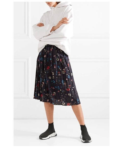 BALENCIAGA（バレンシアガ）の「Balenciaga - Speed Stretch-knit High-top Sneakers - Black（スニーカー・レディース・Black・IT39/IT41/IT38）」の5枚目の写真