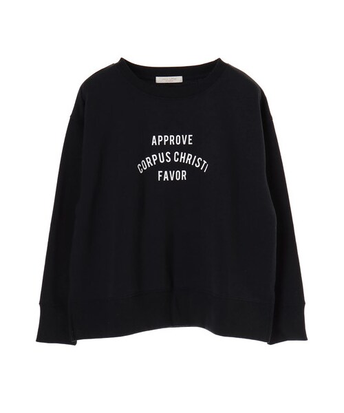 Green Parks(グリーンパークス)の「・ロゴプリント裏毛プルオーバー(トップス・オフホワイト/杢グレー/ネイビー・F)」の9枚目の写真