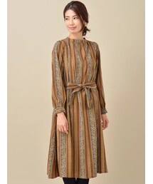 Green Parks | ・RAY オリエンタル柄スタンドカラーワンピース(ワンピース/ドレス)