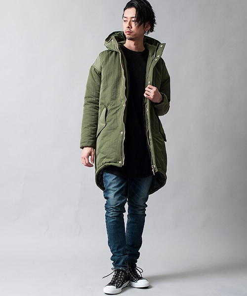 CAMBIO（カンビオ）の「841006-061C-中綿ﾌｰﾃﾞｯﾄﾞﾛﾝｸﾞｺｰﾄ（）」 - WEAR