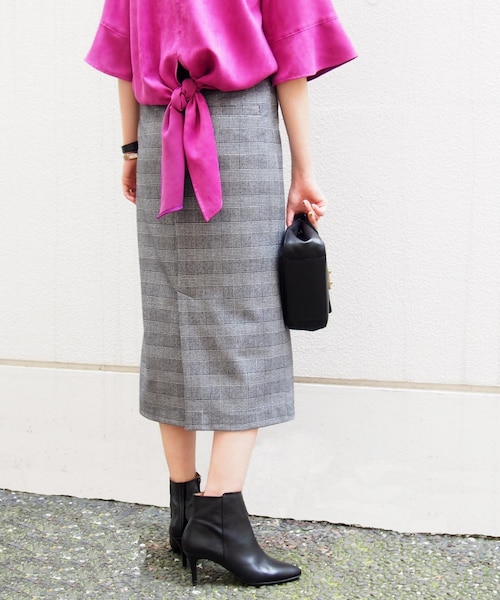 Spick & Span  グレンチェック　ハイライズスカート Spick & Span（スピックアンドスパン）の「グレンチェック