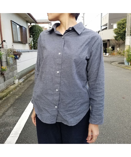 Handmade（ハンドメイド）の「総柄ブラウス（シャツ/ブラウス・レディース・その他）」の3枚目の写真