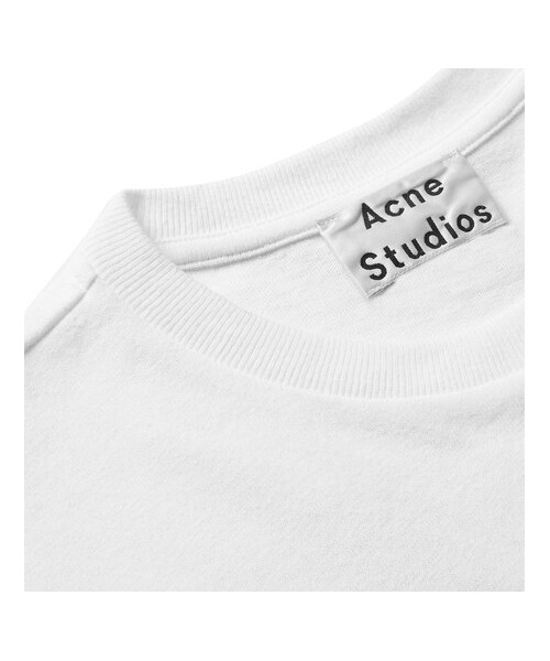 Acne Studios（アクネストゥディオズ）の「Acne Studios Jaceye Printed Cotton-Jersey T-Shirt（Tシャツ/カットソー・メンズ・White・L/XL/S/M/XS）」の5枚目の写真