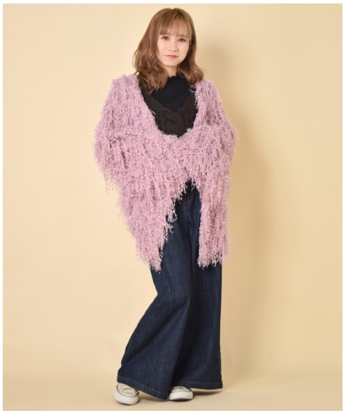 w closet（ダブルクローゼット）の「ケーブル編みビスチェ×インナーセット（トップス・レディース・キナリ/グレー/Mピンク/スミクロ・FREE）」の17枚目の写真