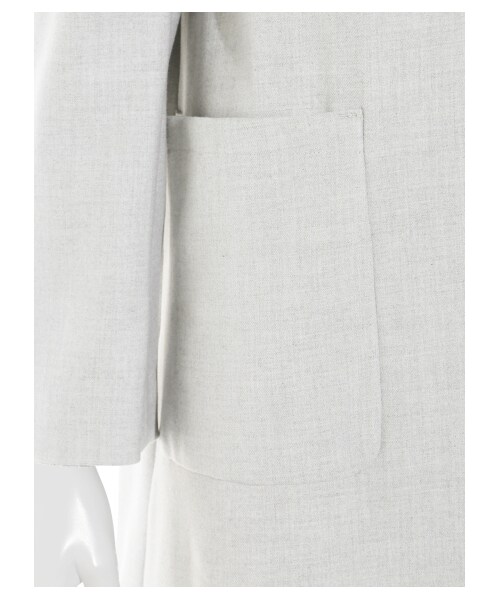 「emmi」 チェスターコート 1 ホワイト レディース emmi」 チェスターコート 1 ホワイト レディース