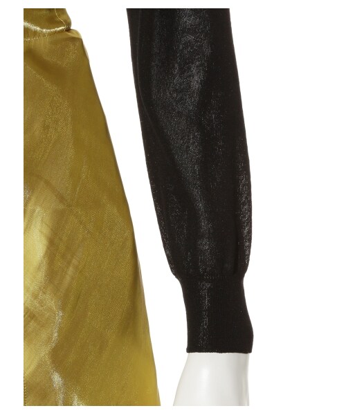 emmi（エミ）の「【emmi atelier】ハイネックコンビワンピース（膝丈  