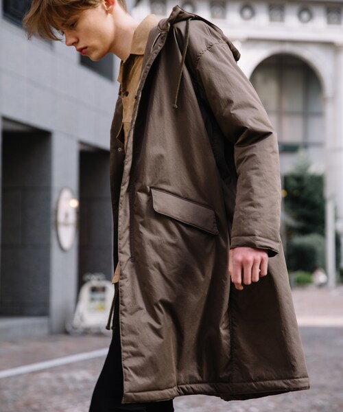 LIDNM（リドム）の「フードオーバーパファー（モッズコート・メンズ・グリーン・S/M/L）」の5枚目の写真