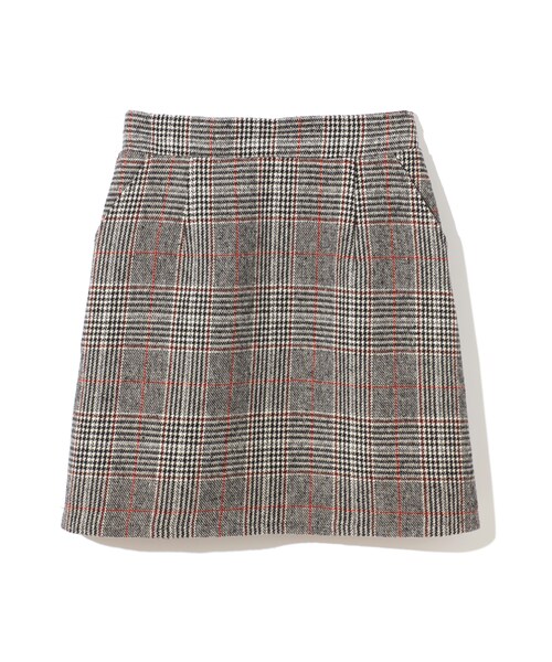 GRL（グレイル）の「グレンチェックタイトスカート（スカート・レディース・ブラウン/グレー・M）」の2枚目の写真