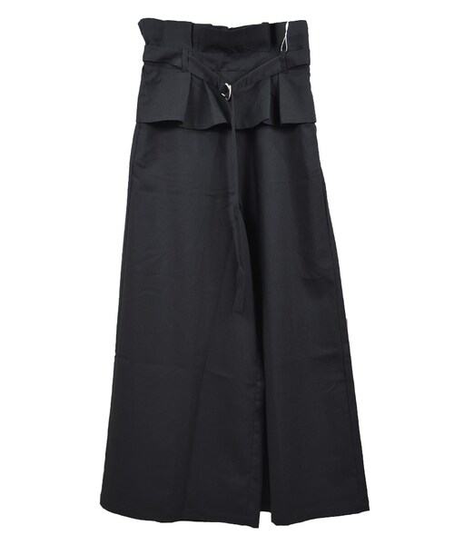 STYLEBLOCK（スタイルブロック）の「ツイルウエストタックワイドパンツ（その他パンツ・レディース・ライトベージュ/イエロー/グレー/ブラック・M）」の2枚目の写真