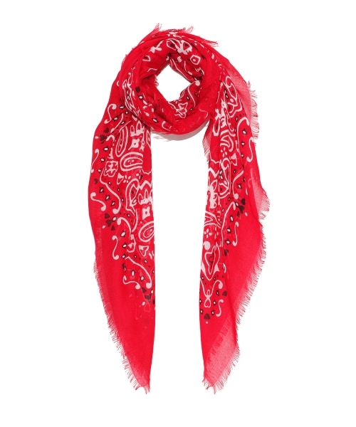 kapital 赤 バンダナ模様 マフラー kapital 赤 バンダナ模様 マフラー