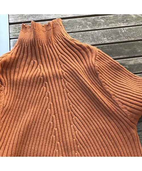 copine（コピン）の「★再入荷★柔らかプチハイネック＆袖フレアニットソー (5color)【クリックポスト対象商品】（ニット/セーター・レディース・その他）」の12枚目の写真