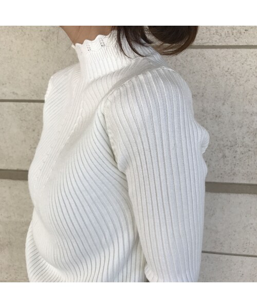 copine（コピン）の「★再入荷★柔らかプチハイネック＆袖フレアニットソー (5color)【クリックポスト対象商品】（ニット/セーター・レディース・その他）」の10枚目の写真