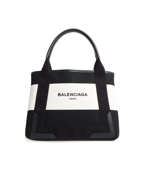 Balenciaga（バレンシアガ）の「Balenciaga Small Cabas Canvas Tote - Black（トートバッグ）」 -  WEAR